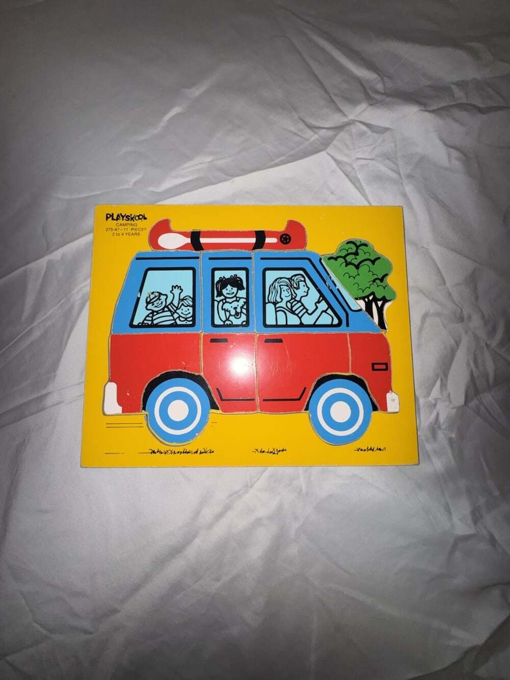 Playskool Camping Wooden Puzzle Vintage 275-47